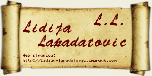 Lidija Lapadatović vizit kartica